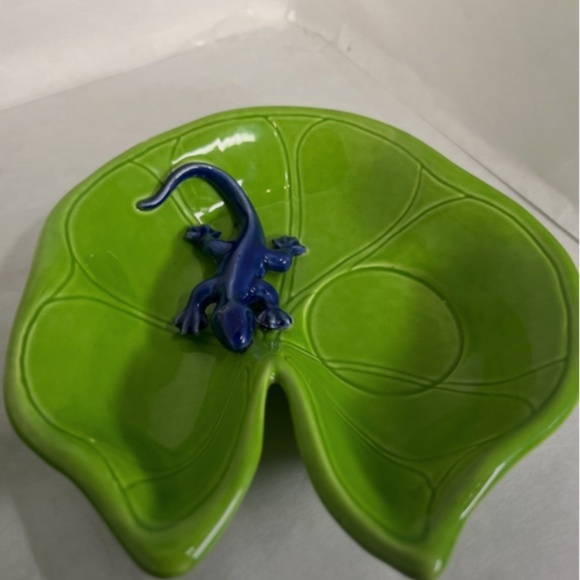 Partylite Floating Tealight Holders Set a Frog And Gecko Lizard Retired Vintage - Picture 3 of 5